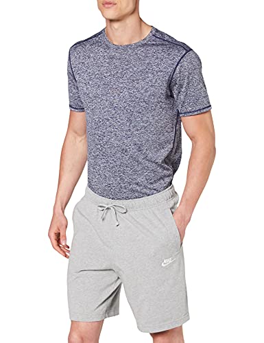 NIKE Club Short JSY Pantalones Cortos, Hombre, Gris (Dk Grey Heather/White), XL