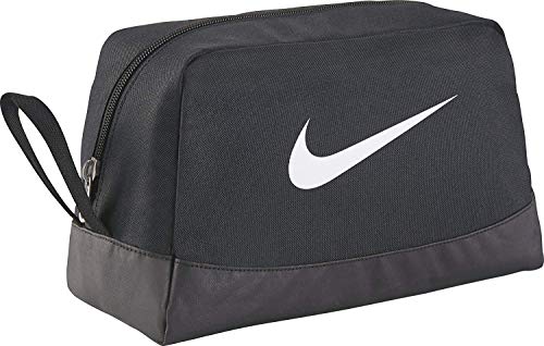 Nike Club Team Swoosh Toiletry Bag Bolsa de aseo, 27 cm, Negro (White)