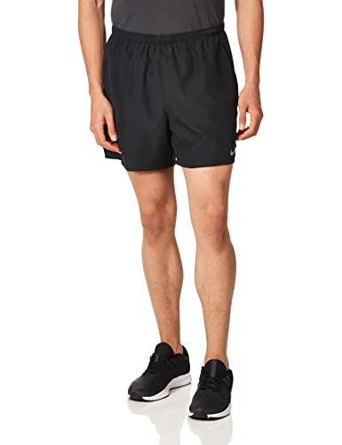 NIKE CZ9062 M NK DF Challenger Short 5BF Shorts Mens Black/Reflective silv M