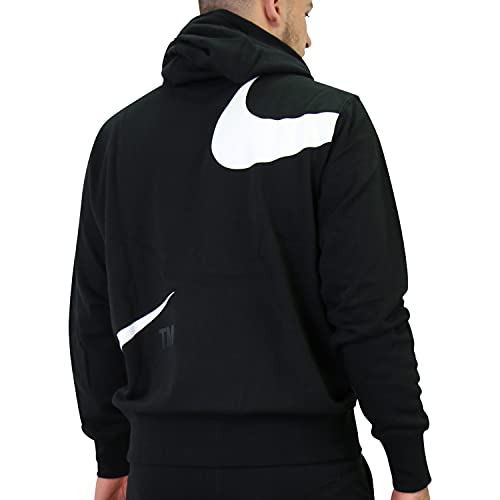 NIKE DD6011 M NSW Swoosh PO SBB Hoodie Sweatshirt Mens Black/White L