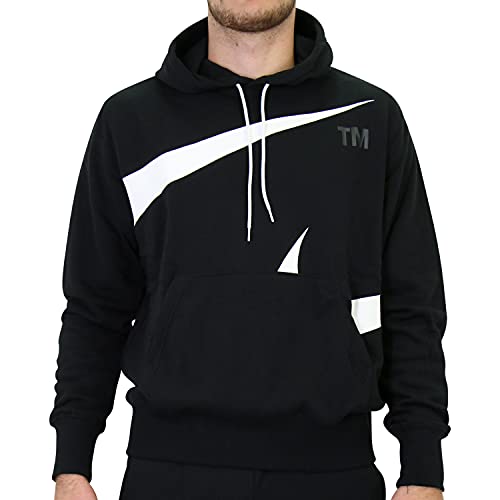 NIKE DD6011 M NSW Swoosh PO SBB Hoodie Sweatshirt Mens Black/White L