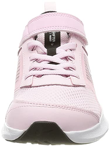 Nike Downshifter 11, Road Running Shoe, Pink Foam/Metallic Silver-Black-White, 31 EU