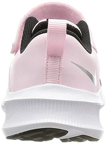 Nike Downshifter 11, Road Running Shoe, Pink Foam/Metallic Silver-Black-White, 31 EU