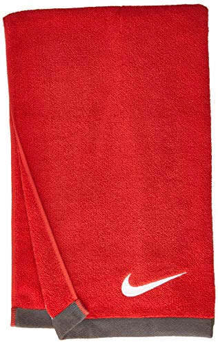 Nike Fundamental Toalla, Unisex Adulto, Multicolor (Red/Whi), Única