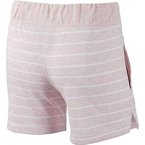 NIKE G NSW Short PE Pantalón, Niñas, Pink Foam/White/Pink Foam/White, M