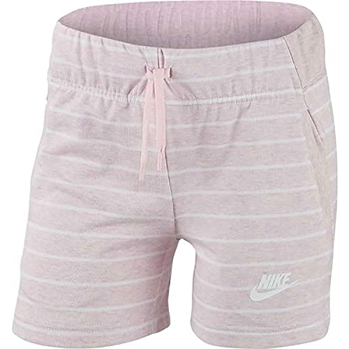 NIKE G NSW Short PE Pantalón, Niñas, Pink Foam/White/Pink Foam/White, M
