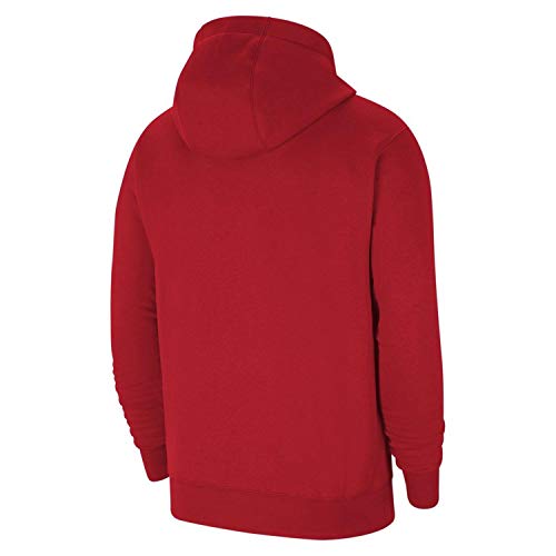 NIKE M NK FLC PARK20 PO Hoodie Sweatshirt, Mens, University Red/White/White, S