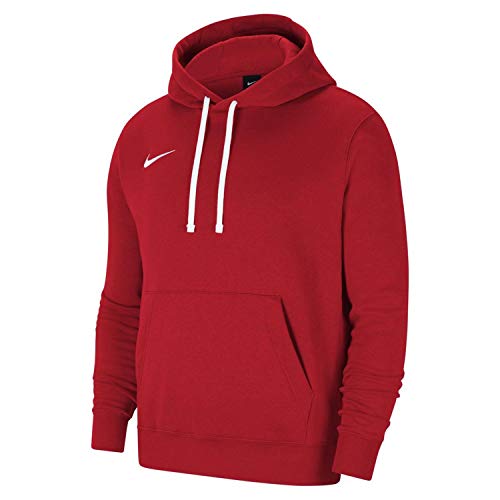 NIKE M NK FLC PARK20 PO Hoodie Sweatshirt, Mens, University Red/White/White, S