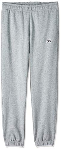 NIKE M Nk SB Icon FLC Essntl Pantalón, Hombre, dk Grey Heather/Black, XL