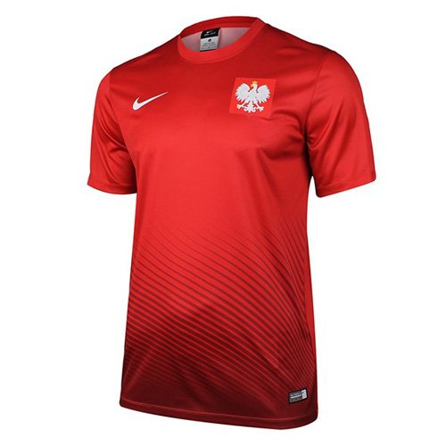 NIKE Polonia YTH Hm Supporters tee Top Manga Corta, Niños, Rojo (Sport Rojo/Blanco), L