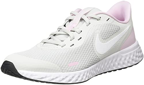 Nike Revolution 5, Zapatillas de Gimnasio, Photon Dust/White-Pink Foam, 40 EU