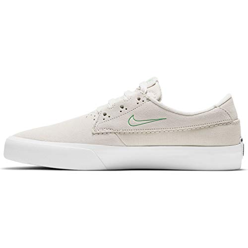 Nike Sb Shane Zapato de skate para hombre, Summit Blanco/Verde Lucky, 45 EU