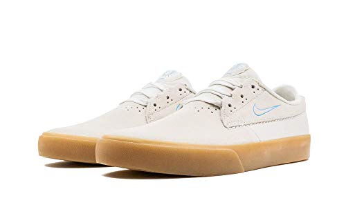 Nike Sb Shane Zapatos de skate para hombre Bv0657-101, Blanco (Blanco/Láser Azul-blanco-goma Marrón Claro), 43.5 EU