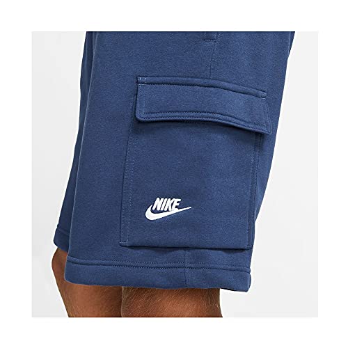 NIKE Sportswear Club Shorts, Midnight Navy/Midnight Navy/(White), M Mens