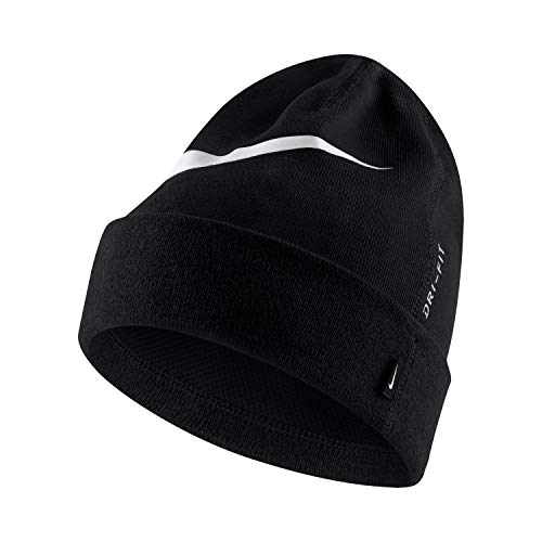 NIKE Team Unisex Beanie Hat, Hombre, Black/White, MISC