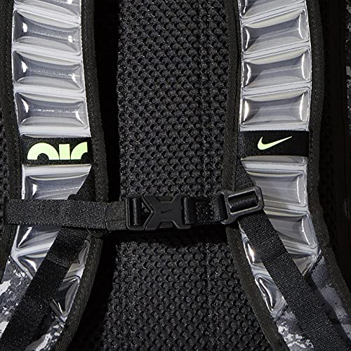 NIKE Utility Speed-GFX All Over Print Mochila, Unisex Adulto, Gris/Negro/Lima, Talla única