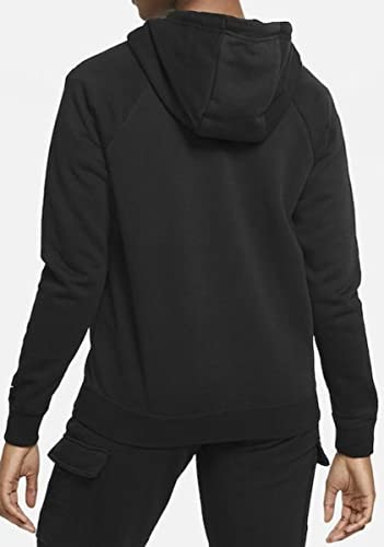 NIKE W NSW ESSNTL FZ Hoodie PRNT Sweatshirt, Women's, Black, L