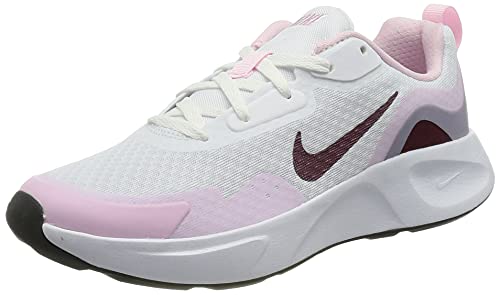 Nike Wearallday, Zapatillas Deportivas, White Dark Beetroot Pink Foam, 37.5 EU