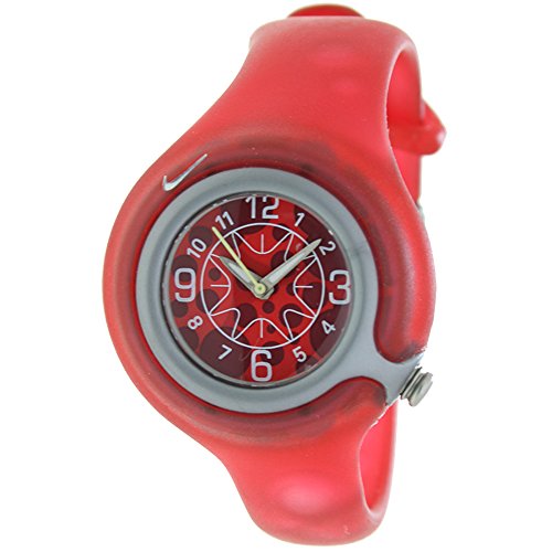 NIKE WK0003-605 - Reloj Nike Kids SPORTWARE Reloj Analógico para Niño/a - Caucho Color Rojo
