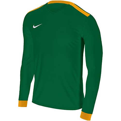 NIKE Y Nk Dry Prk Drby II JSY LS Long Sleeved T-Shirt, Unisex niños, Pine Green/University Gold/University Gold/(White), M