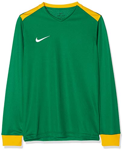 NIKE Y Nk Dry Prk Drby II JSY LS Long Sleeved T-Shirt, Unisex niños, Pine Green/University Gold/University Gold/(White), M