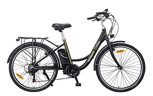 Nilox J5 National Geographic Bicicleta eléctrica, Unisex Adulto, Negro y Amarillo, M