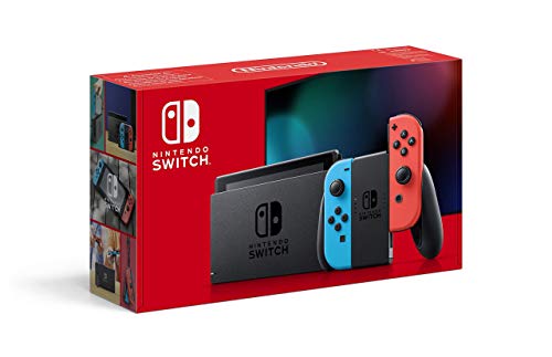 Nintendo Switch - Consola Estándar, Color Azul Neón/Rojo Neón Switch Online - 12 Meses (Código de Descarga)