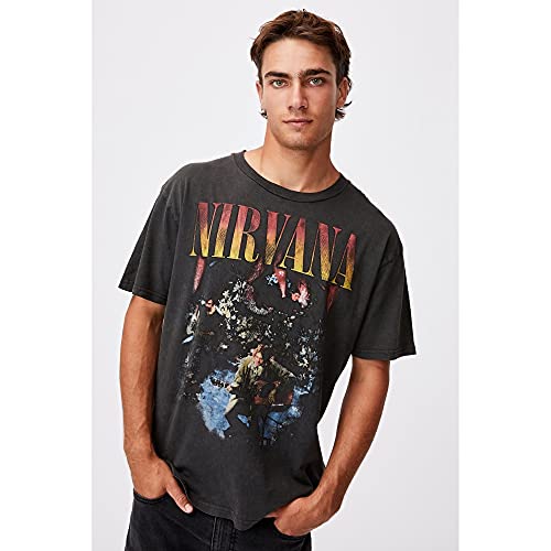 Nirvana Amplified Collection - Unplugged In New York Hombre Camiseta Gris Marengo XS