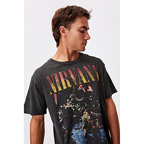 Nirvana Amplified Collection - Unplugged In New York Hombre Camiseta Gris Marengo XS