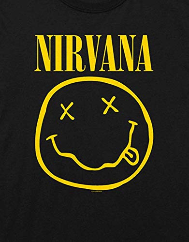 Nirvana T Shirt Flower Sniffin Band Logo Nevermind Nuevo Oficial De Los Hombres Size M