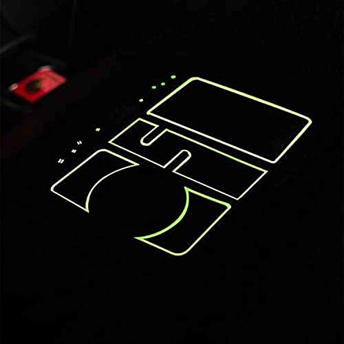 Non-Slip Phone Pad for 4-in-1 Car, Cool Glow-in-The-Dark Phone Pad with Temporary Car Parking Card Number Plate Universal Cell Phone Holder Aromatherapy Anti-Slip Mat -Black and White ( luminous)