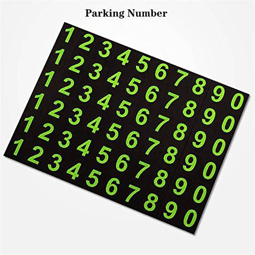 Non-slip Phone Pad for 4-in-1 Car, Instrument Panel Mobile Phone Bracket Anti-slip Mat, Anti-slip Car Dash Grip Pad for Cell Phone, Cool Glow-in-the-dark Phone Pad with Car Parking Card (Black)