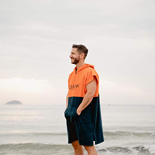 Nonbak Poncho Surf con Capucha y Bolsillo Poncho Toalla cambiarse de Ropa natación/Changing Robe (Small/Medium)