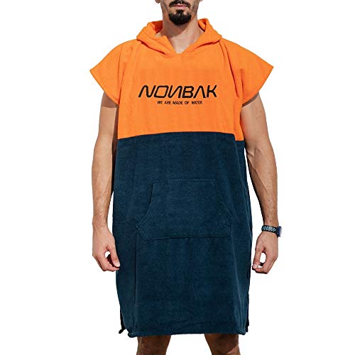 Nonbak Poncho Surf con Capucha y Bolsillo Poncho Toalla cambiarse de Ropa natación/Changing Robe (Small/Medium)