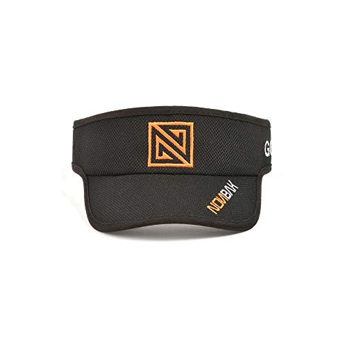 Nonbak Visera/Visor Unisex Talla única Muy Ligera Running, Deportes Outdoor, Aire Libre, Casual, (Negra-Naranja)