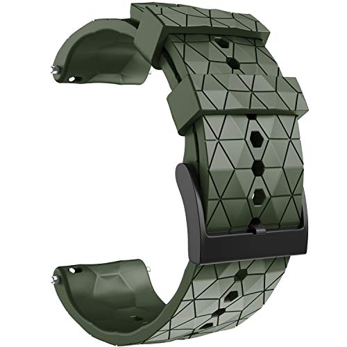 NotoCity Compatible con Correa Suunto 9 Spartan/Titanium/Smart Watch GPS/Suunto Spartan Sport Wrist HR (Ejercito Verde)