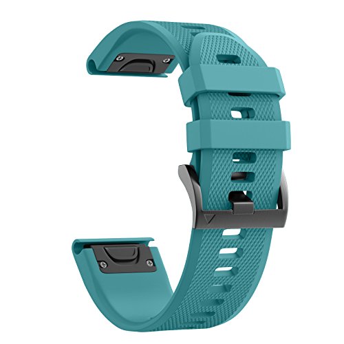 NotoCity Garmin Fenix 3 Correa, Silicona Reemplazo Correa para Garmin Fenix 5X/Fenix 5X Plus/Fenix 6X/Fenix 6X Pro/Fenix 3/Fenix 3 HR, Easy-Fit, no Adapta a Fenix 5