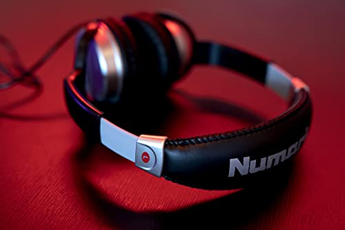 Numark HF125 - Auriculares de DJ Profesionales Ultraportátiles con Cable de 1,8 m, Transductores de 40 mm para Mayor Respuesta y Diseño Cerrado para un Aislamiento Superior