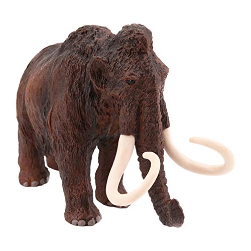 NUOBESTY Mamut Realista Prehistórico Extinto Animal Colección Juguete Estatuilla Bosque Fauna Elefante Ornamento Modelo de Juguete