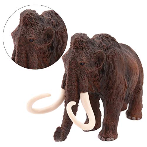NUOBESTY Mamut Realista Prehistórico Extinto Animal Colección Juguete Estatuilla Bosque Fauna Elefante Ornamento Modelo de Juguete