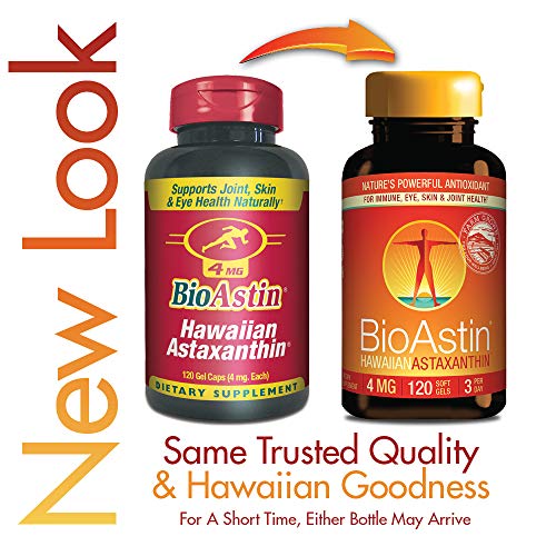 Nutrex Hawaii, BioAstin, Astaxantina Hawaiana, 4 mg, 120 cápsulas, sin gluten