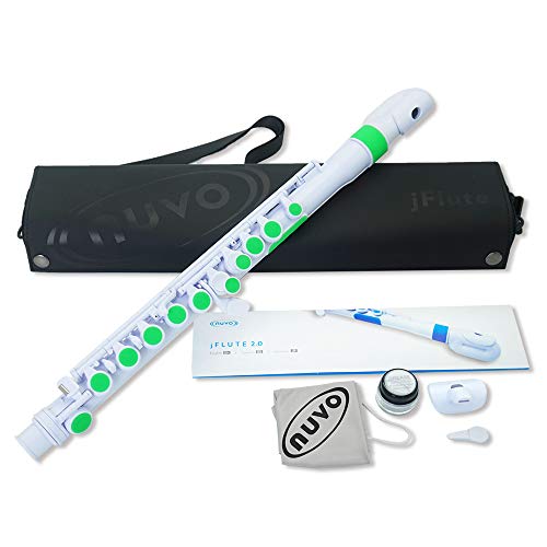 Nuvo JFlute 2 pulgadas blanco y verde