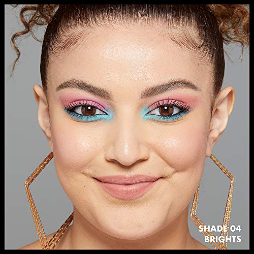 NYX Professional Makeup Paleta de sombra de ojos Ultimate Shadow Palette, Pigmentos compactos, 16 sombras, Acabados mate, satinados y metalizados, Tono: Brights