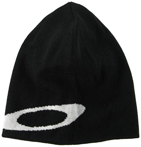 Oakley Beanie Ellipse-Gorro, Negro/Blanco, Talla única Unisex Adulto