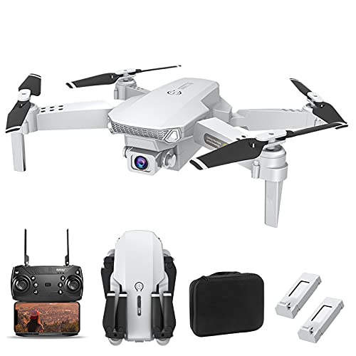 OBEST Mini Drone con Cámara 4k, Quadcopter Plegable de Doble Cámara, Presión de Aire de Altura Fija, Posicionamiento de Flujo óptico, Giro de 360 ​​grados, Retorno de Una Tecla, Ajuste de Velocidad
