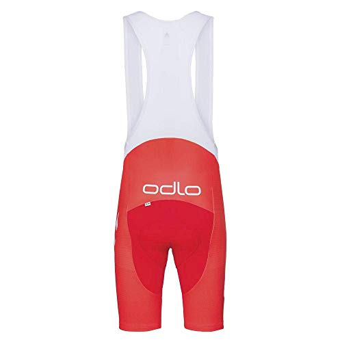 Odlo Tights Short Suspenders Scott SRAM RACIN con Tirantes, Hombre, Suisse 2017-Cuchillo Deportivo, Extra-Small