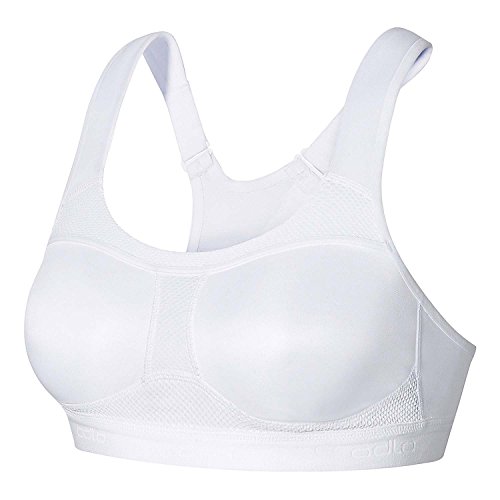 Odlo Ultimate High 13091A - Sujetador Deportivo, Mujer, Sports BH Ultimate High, Blanco