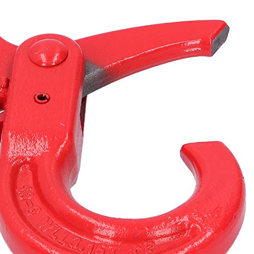 Ojo de bloqueo automático, ganchos de grúa, bloqueo de seguridad con gancho deslizante, gancho deslizante, gancho deslizante de horquilla de acero forjado, para exteriores, camping