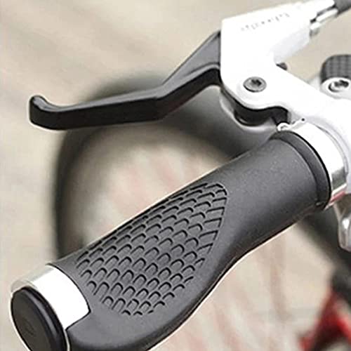 Olymajy puños de manillar de bicicleta, puños bicicleta specialized, puños bicicleta montaña ergonomicos, Mango de Goma Antideslizante, Cerradura de Aluminio Doble Puños para Bicicleta