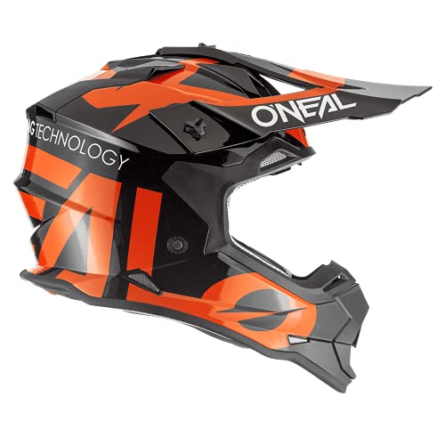Oneal 2SRS Youth Helmet Slick Black/Orange M (51/52 cm) Casco, Adultos Unisex